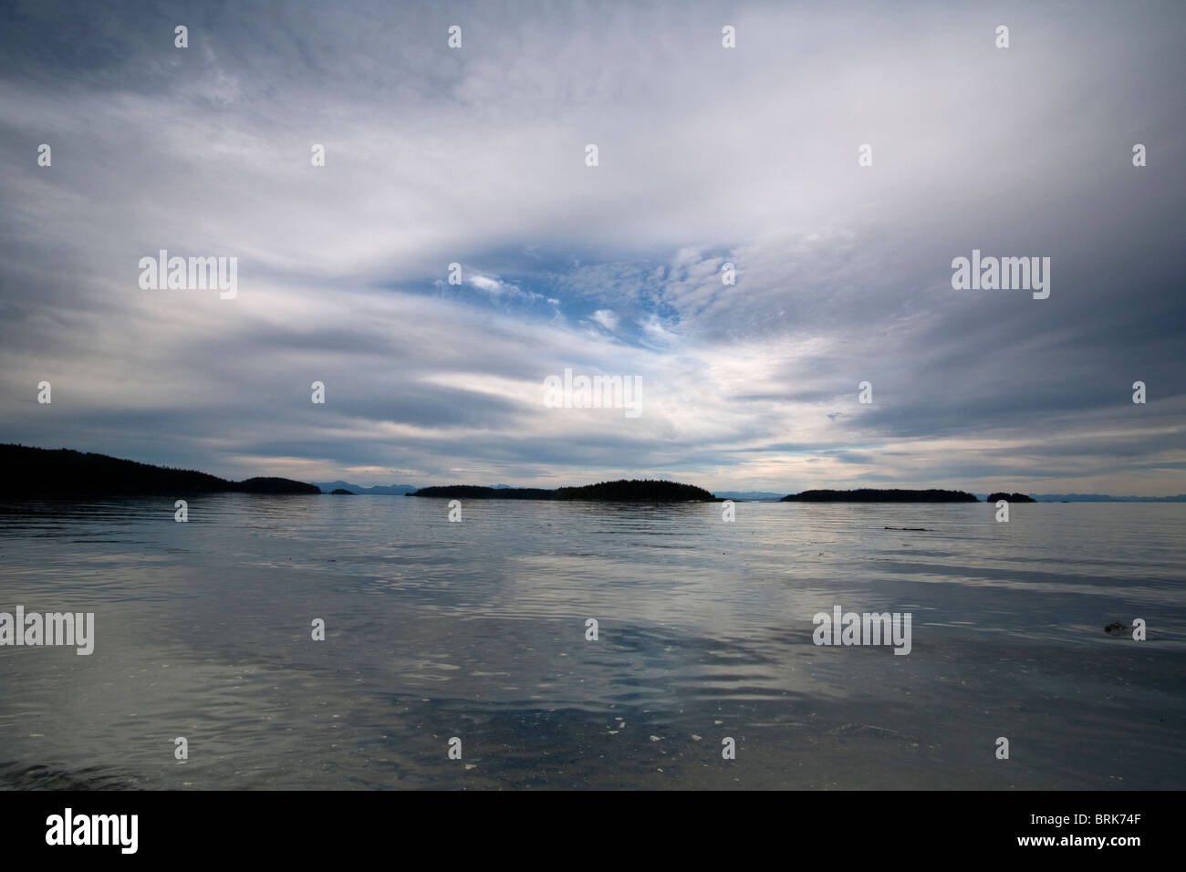 Story's Beach, Port Hardy, l'île de Vancouver, Canada, Sept 2010 Banque D'Images