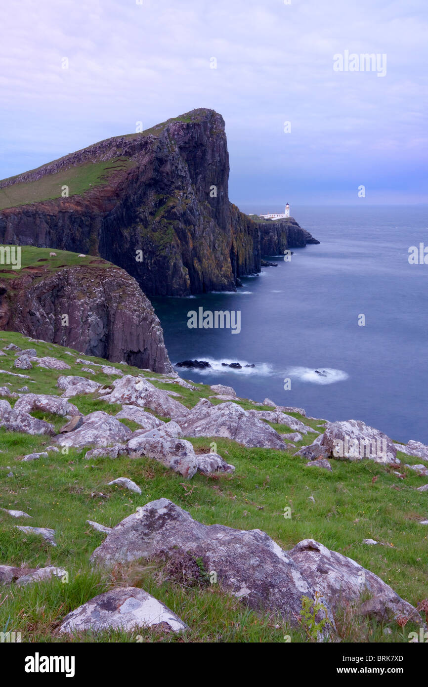 Neist Point Lighthouse, île de Skye Banque D'Images