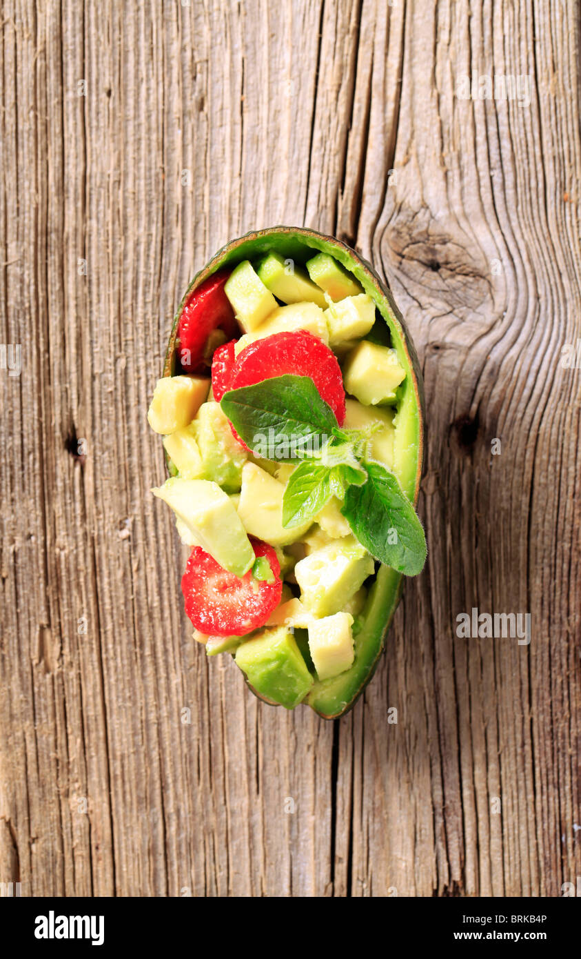 Salade avocat Banque D'Images