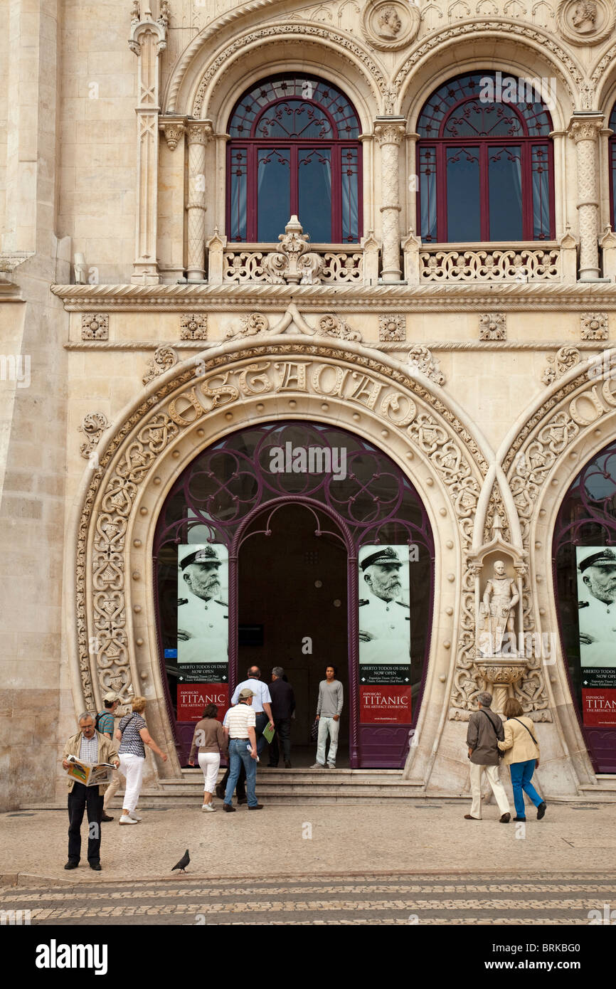 Estación de Lisboa Portugal Portugal Lisbonne Rossio Gare du Rossio Banque D'Images