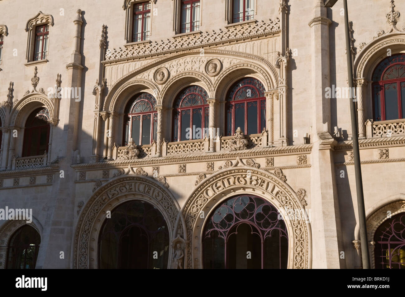 La gare du Rossio Lisbonne Portugal Banque D'Images