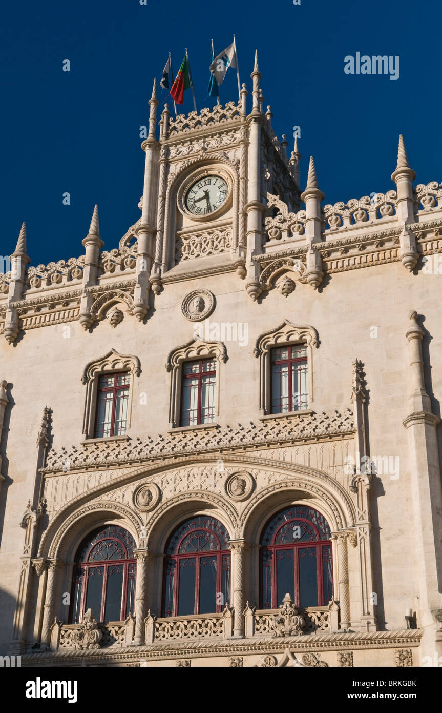 La gare du Rossio Lisbonne Portugal Banque D'Images