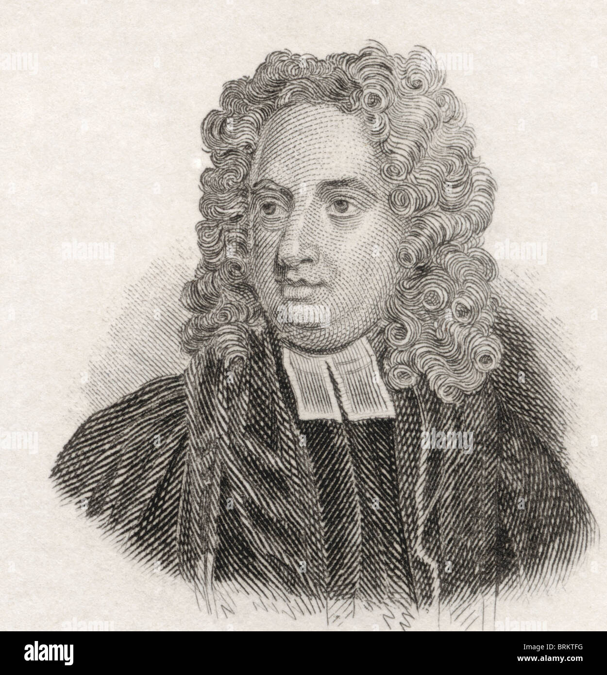 Jonathan Swift, 1667 à 1745. Satiriste anglo-irlandais, essayiste, poète, pamphlétaire politique et religieux. Banque D'Images
