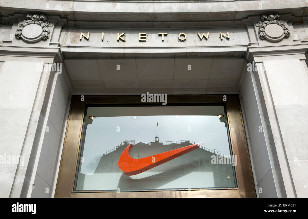Magasin Niketown, Oxford Circus, Londres Banque D'Images