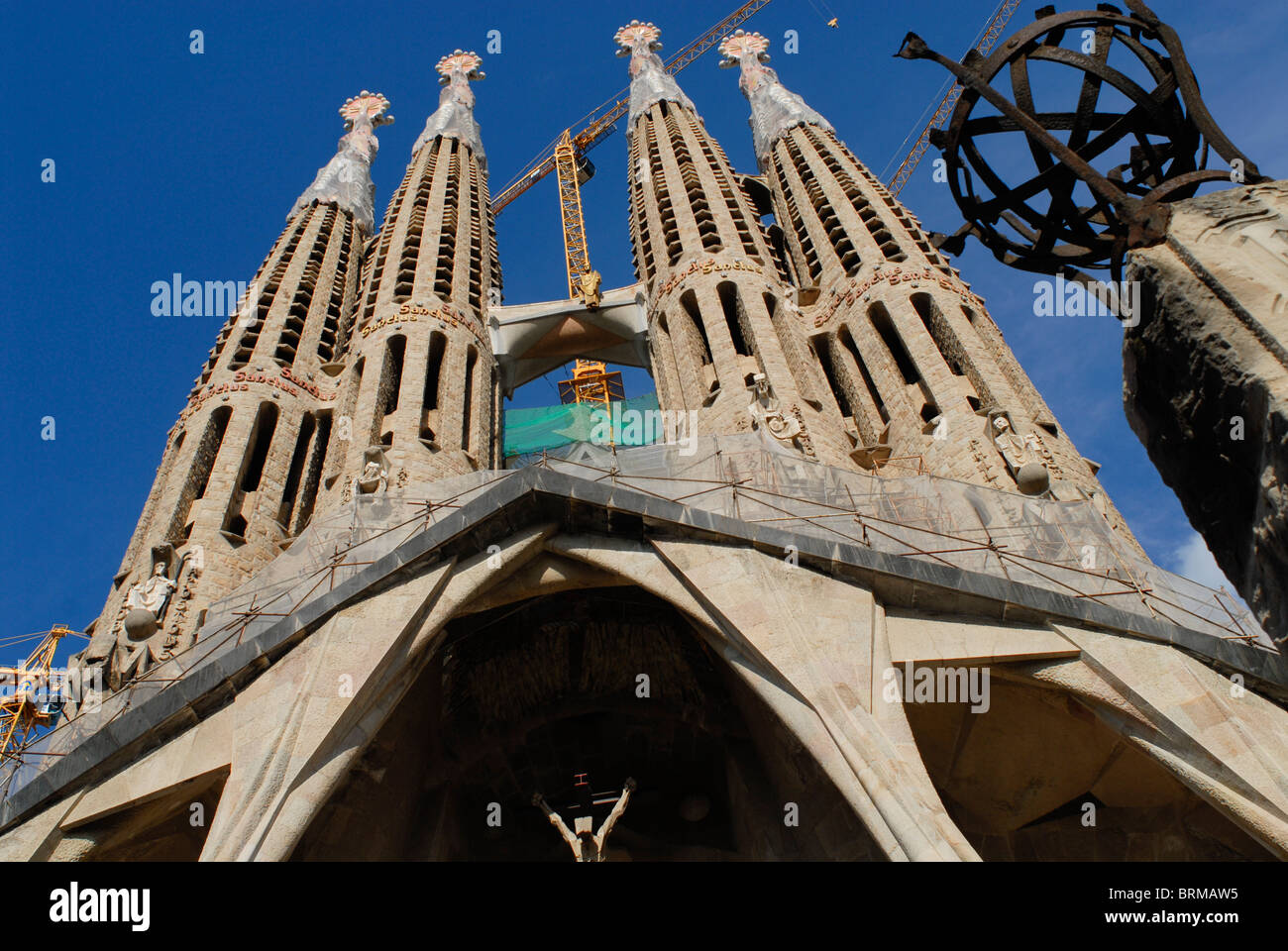 Espagne Barcelone , la cathédrale Sagrada Familia de l'architecte Antoni Gaudi , UNESCO World Heritage Banque D'Images