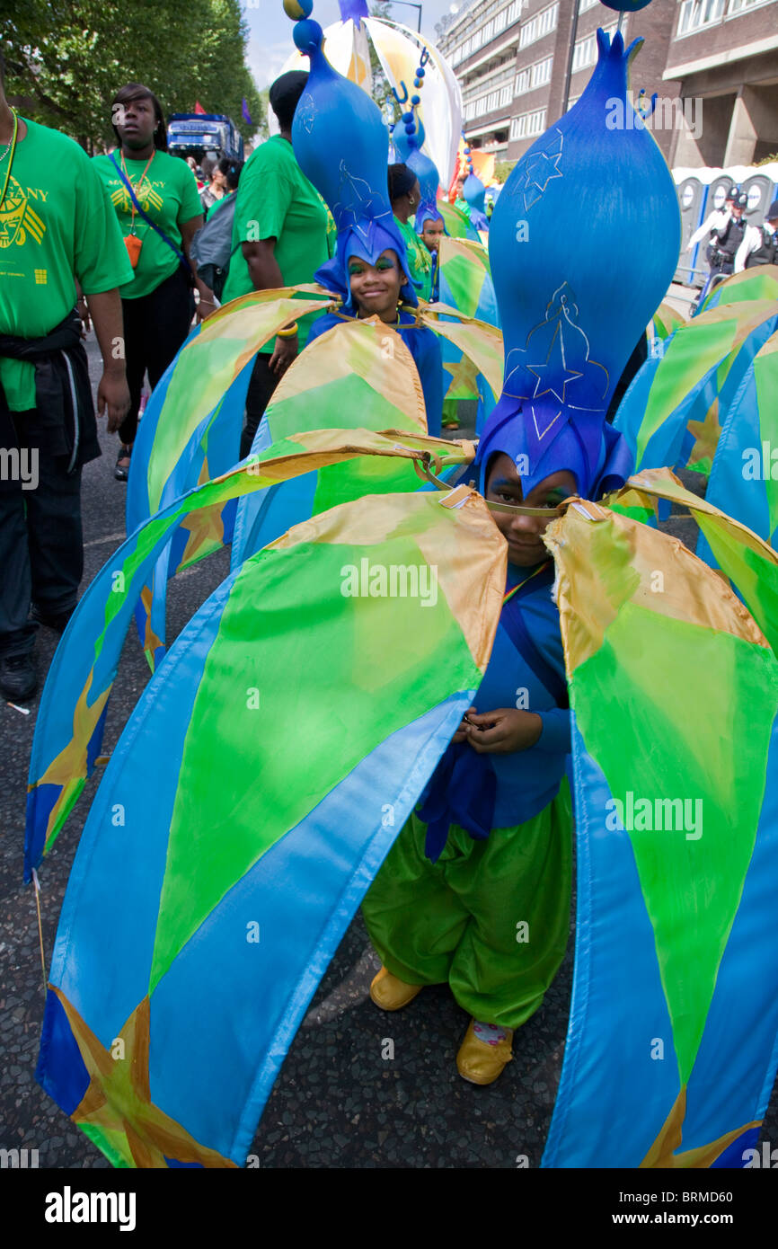 Notting Hill Carnival 2010, le plus grand d'Europe (Londres, Angleterre) Banque D'Images