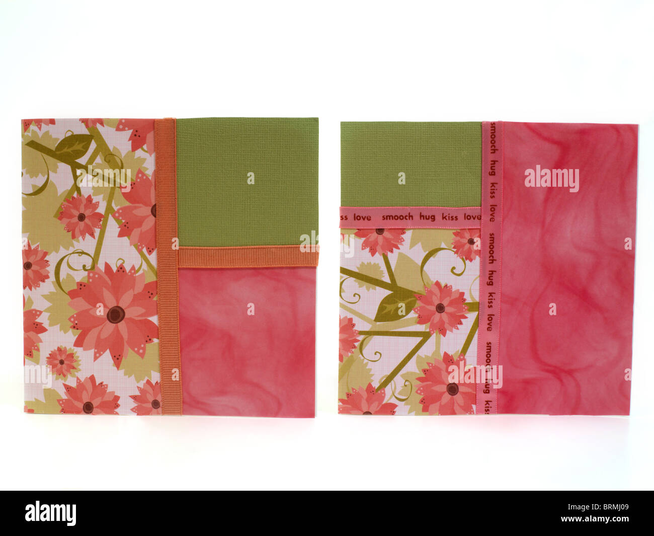 Cartes de souhaits faites à la main Banque D'Images