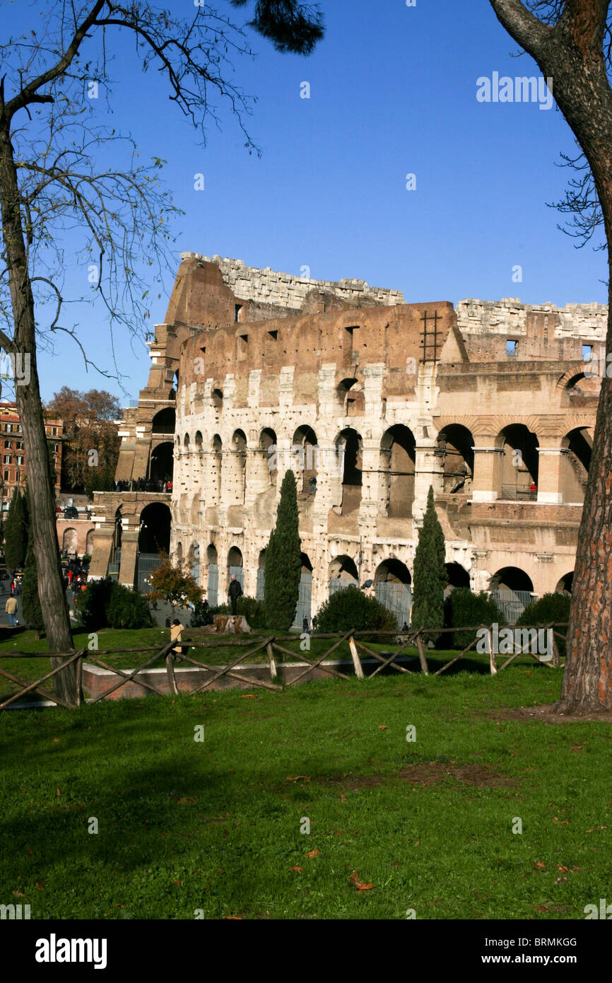 Colisée voir l'architecture ancienne attraction ingénierie Flavian amphitheater 'appel' Capital elliptique histoire Européenne Banque D'Images