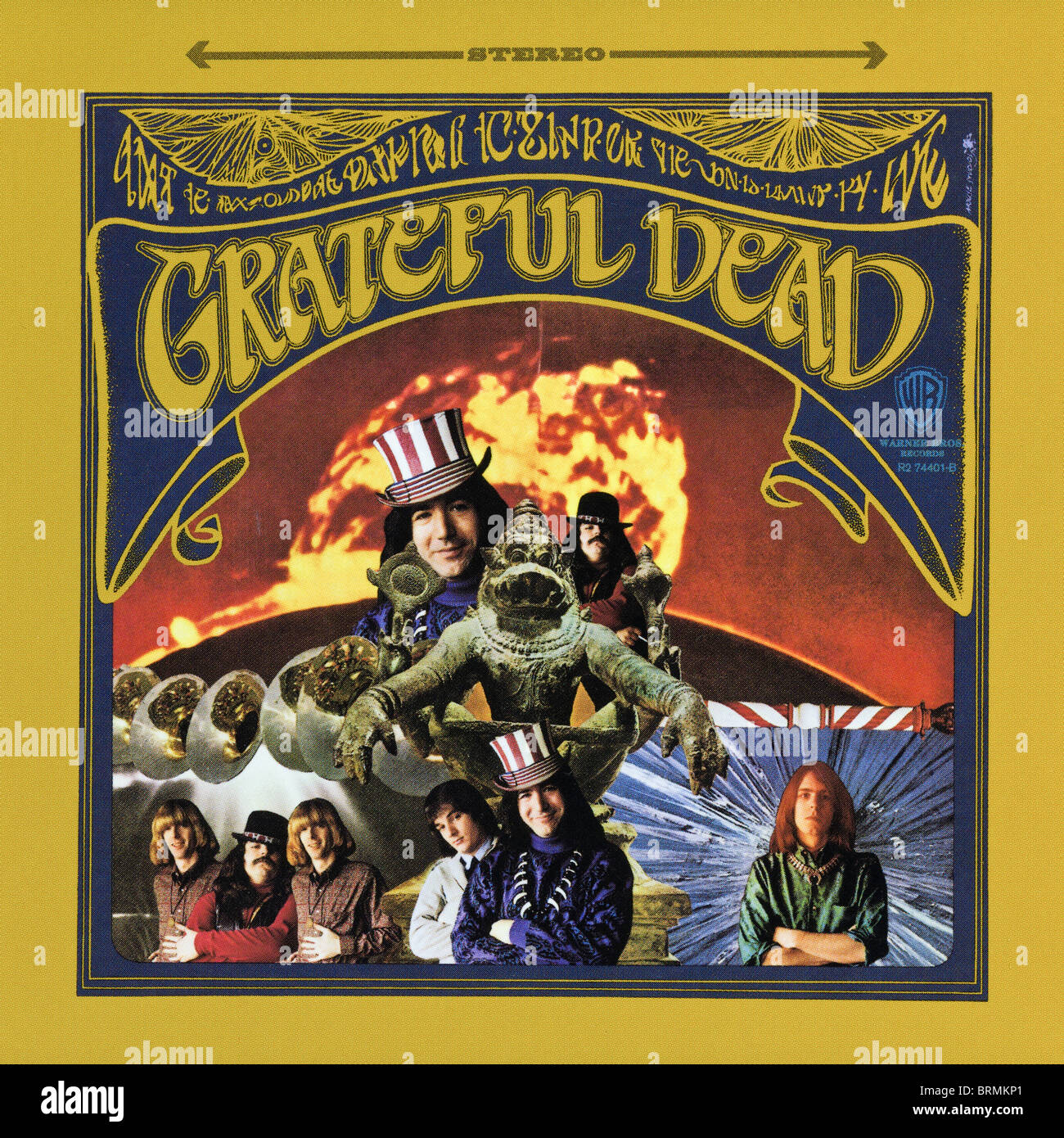 Couverture de l'album Le premier album de GRATEFUL DEAD Grateful Dead 1967 publié par Warner Bros Records Banque D'Images