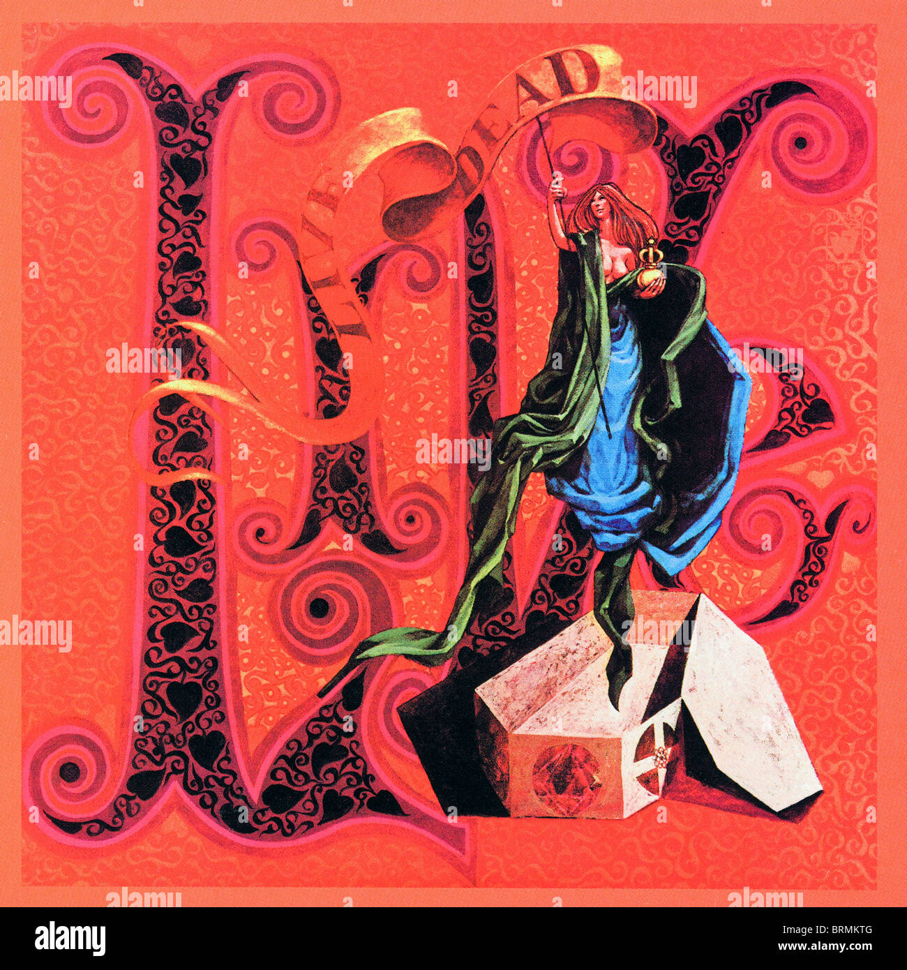 Couverture de l'album LIVE DEAD premier album du Grateful Dead 1969 publié par Warner Bros Records Banque D'Images