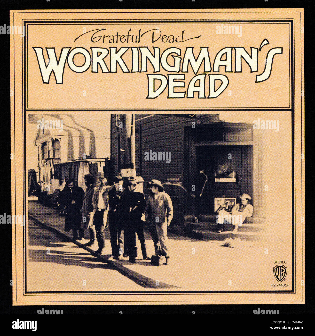 Couverture de l'album WORKINGMAN'S DEAD par l'album Grateful Dead 1970 publié par Warner Bros Records Banque D'Images