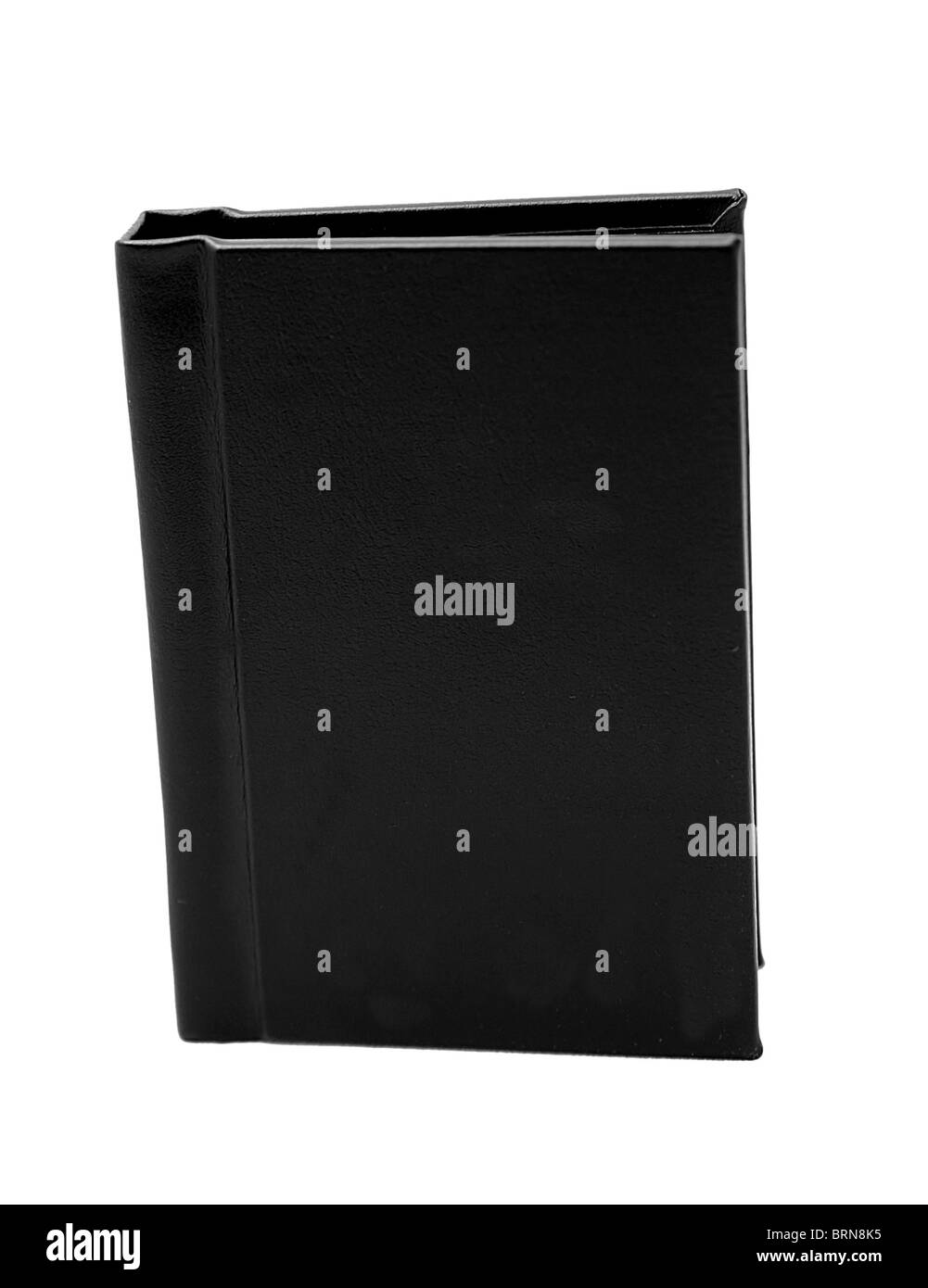 Grand livre noir isolated on white Banque D'Images