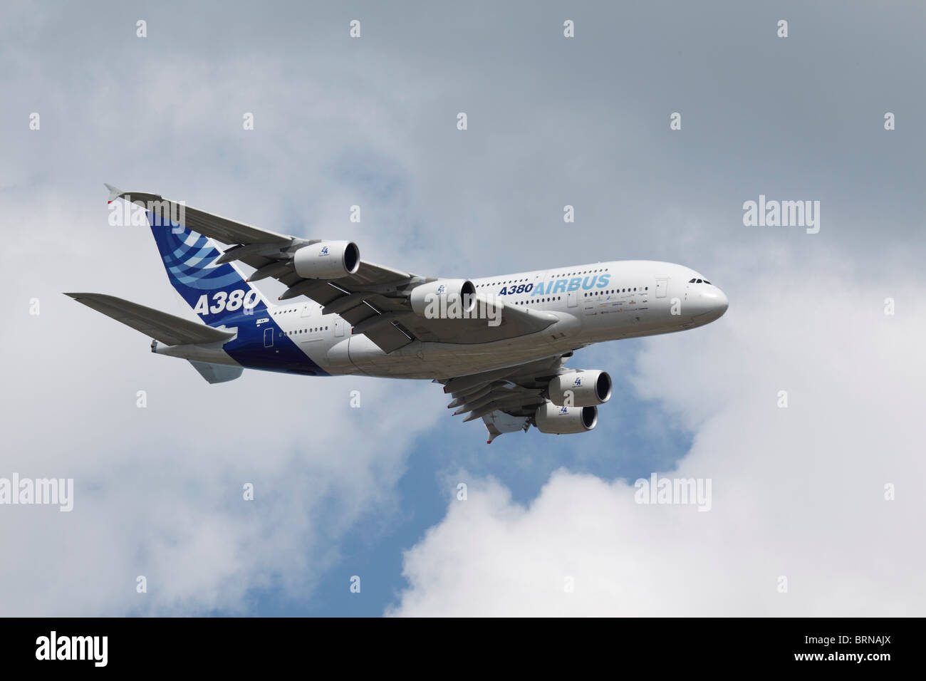 L'un de l'A380 d'essais ou d'Airbus Industries. Banque D'Images