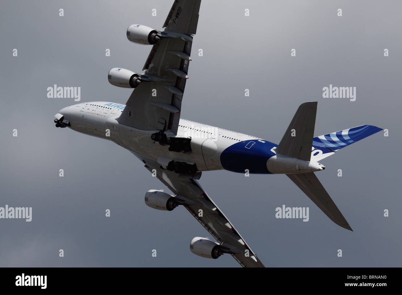 L'un de l'A380 d'essais ou d'Airbus Industries. Banque D'Images