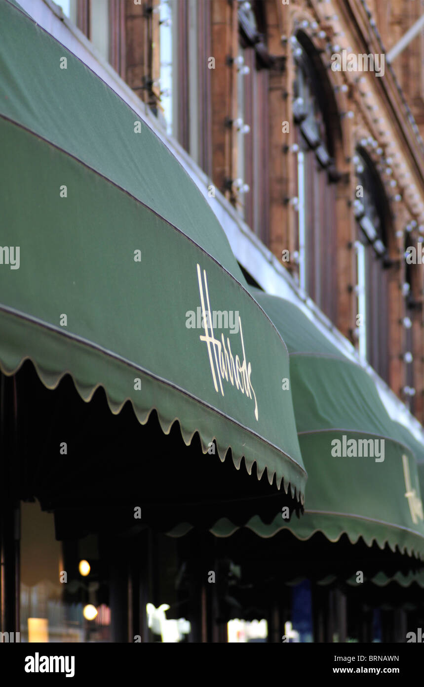 Harrods, Brompton Road, Knightsbridge, London SW1, Royaume-Uni Banque D'Images