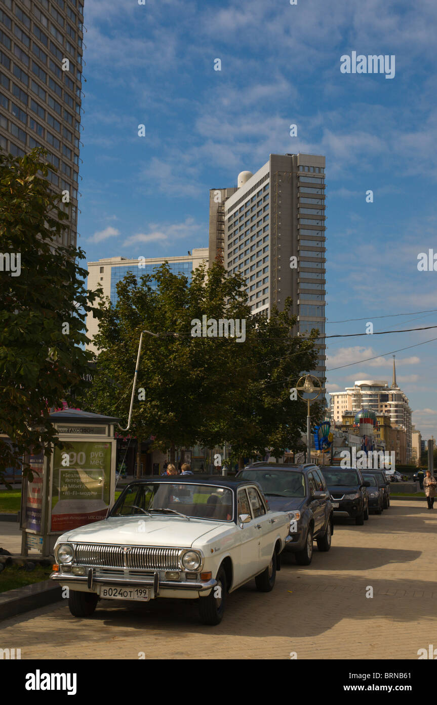 La rue Novy Arbat Moscou Russie Europe centrale Banque D'Images