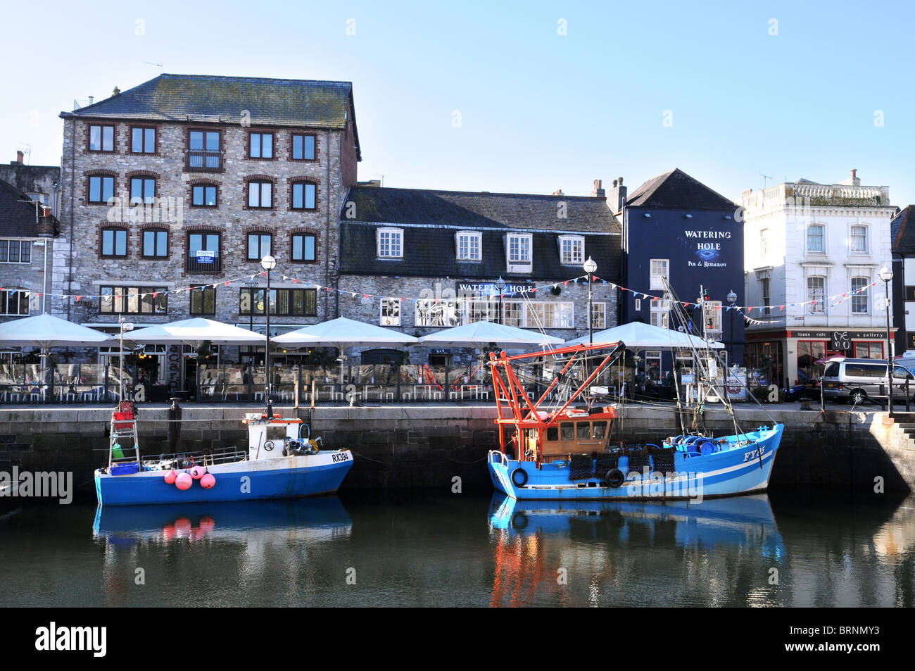 Barbican de Plymouth Banque D'Images
