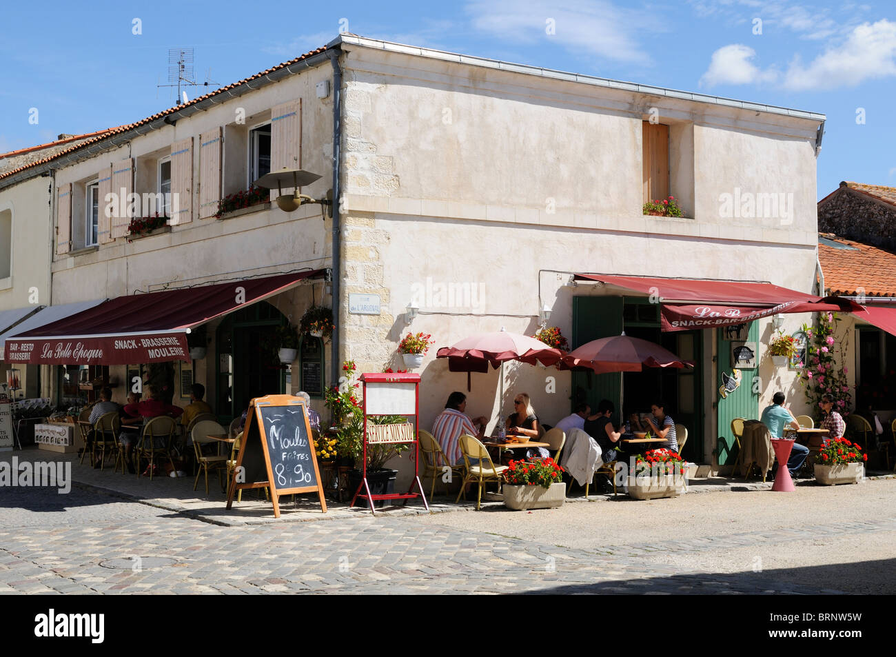 Stock photo de la ville fortifiée de Brouage en France. Banque D'Images