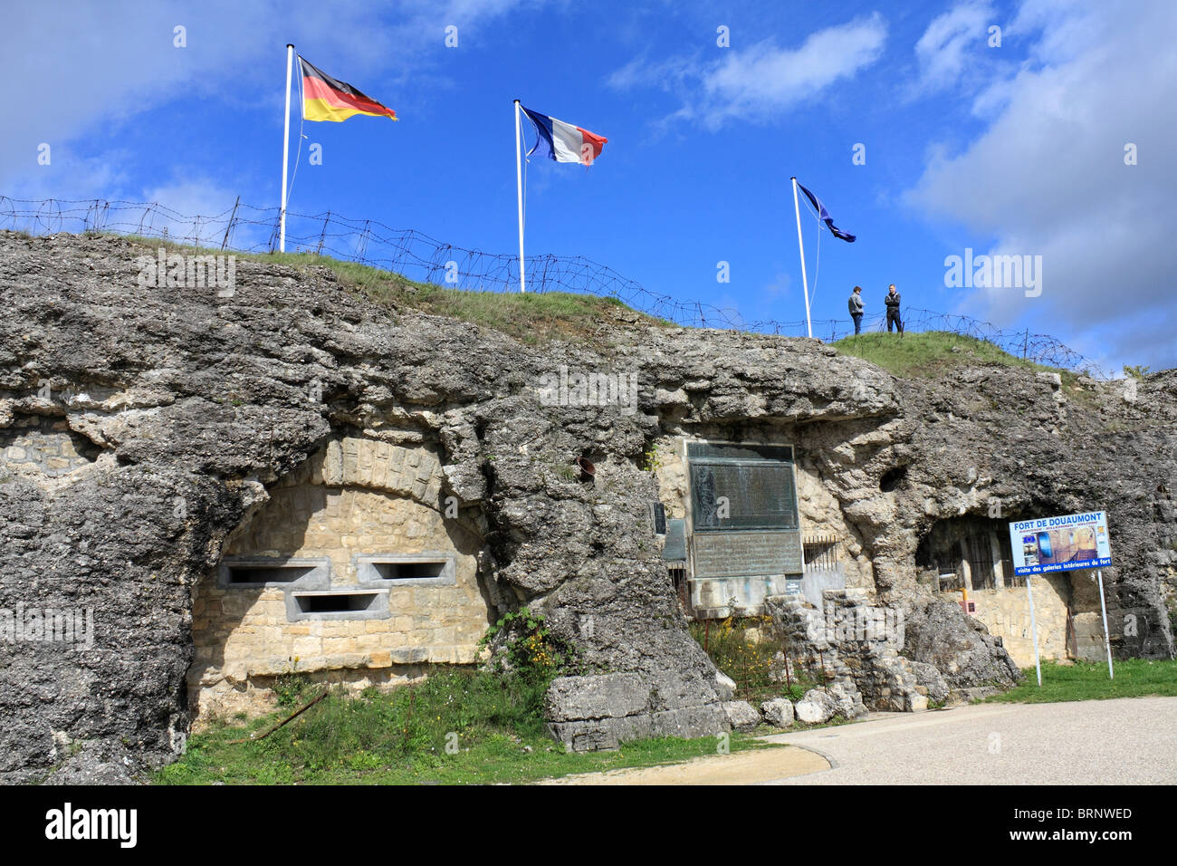 Fort Douaumont était l'une des forteresses construites pour protéger Verdun à partir de l'invasion par l'Allemagne avant la PREMIÈRE GUERRE MONDIALE, Verdun, Meuse, France. Banque D'Images