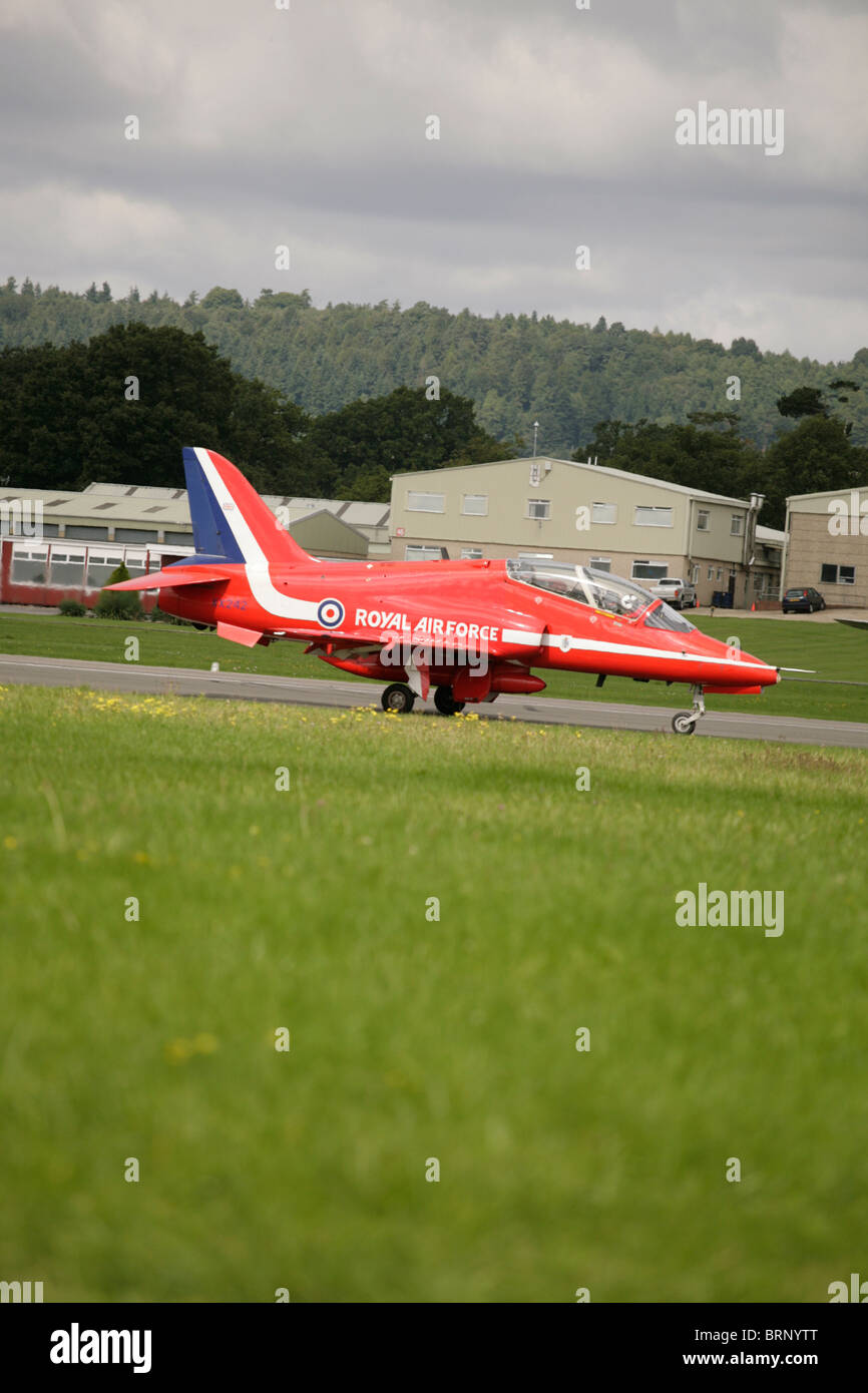 Des flèches rouges display team airshow militaire de circulation au sol Banque D'Images