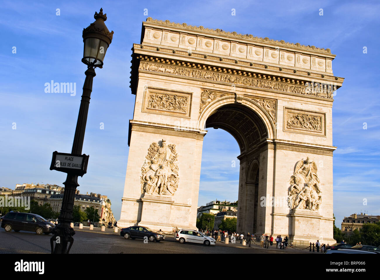 Arc de triomphe à Paris Banque D'Images