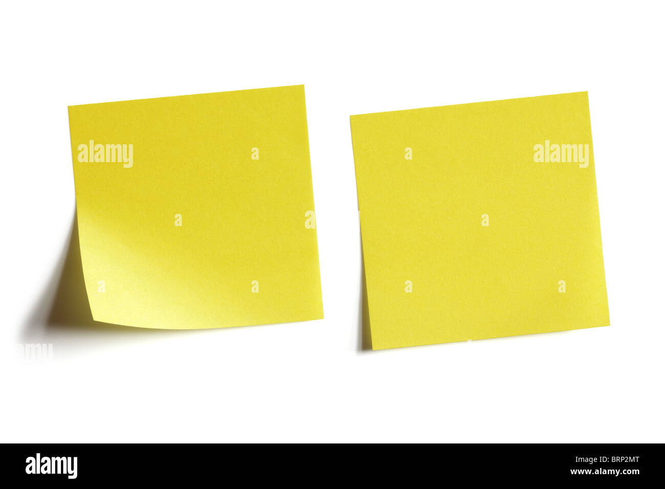Post-it jaune Banque D'Images