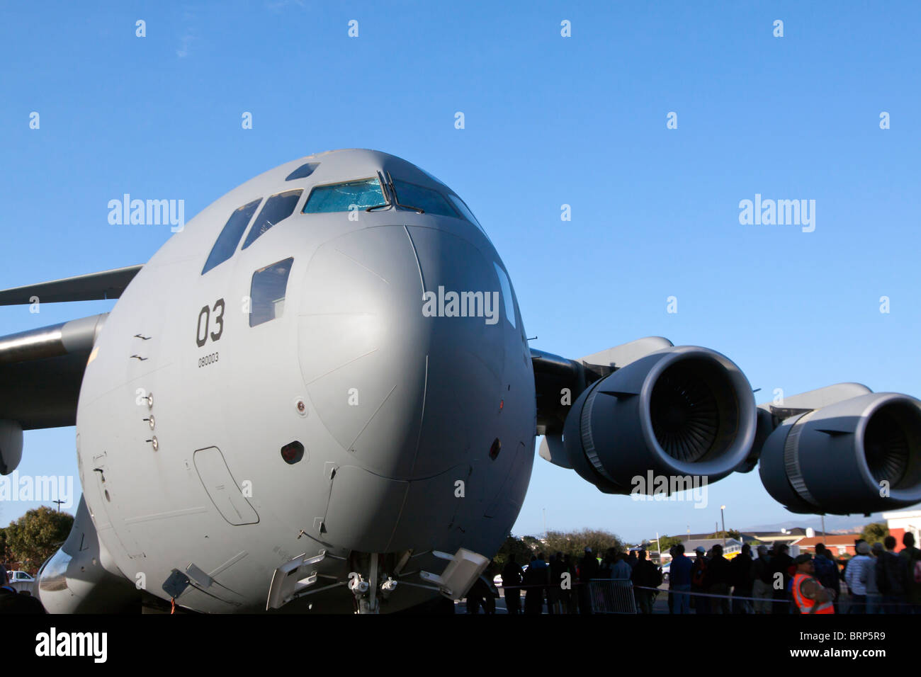 U.S. Air Force Boeing C-17 Globemaster III, à l'air show Banque D'Images