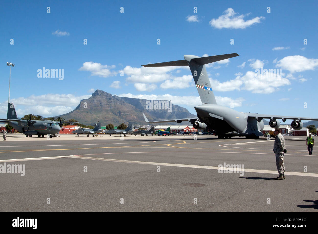 U.S. Air Force Boeing C-17 Globemaster III, à l'air show Banque D'Images