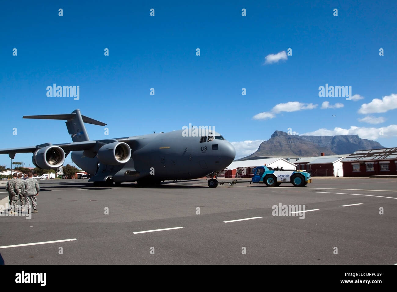 U.S. Air Force Boeing C-17 Globemaster III, à l'air show Banque D'Images