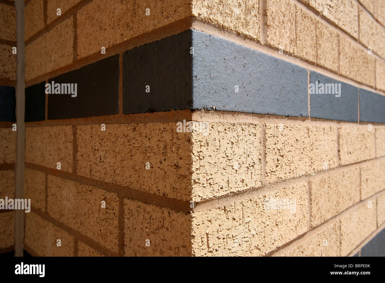 La maçonnerie en crème et gris Banque D'Images