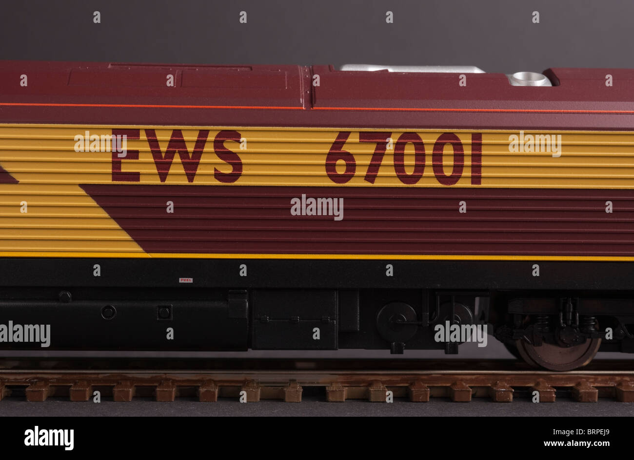 Locomotive Diesel de la classe 67, livrée EWS détail Banque D'Images