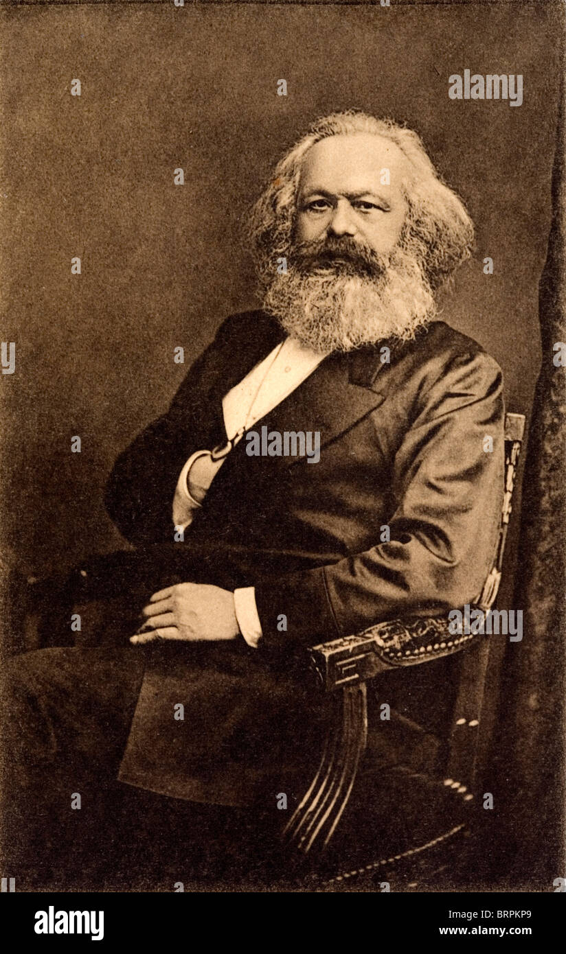 Photographie de Karl Marx Banque D'Images