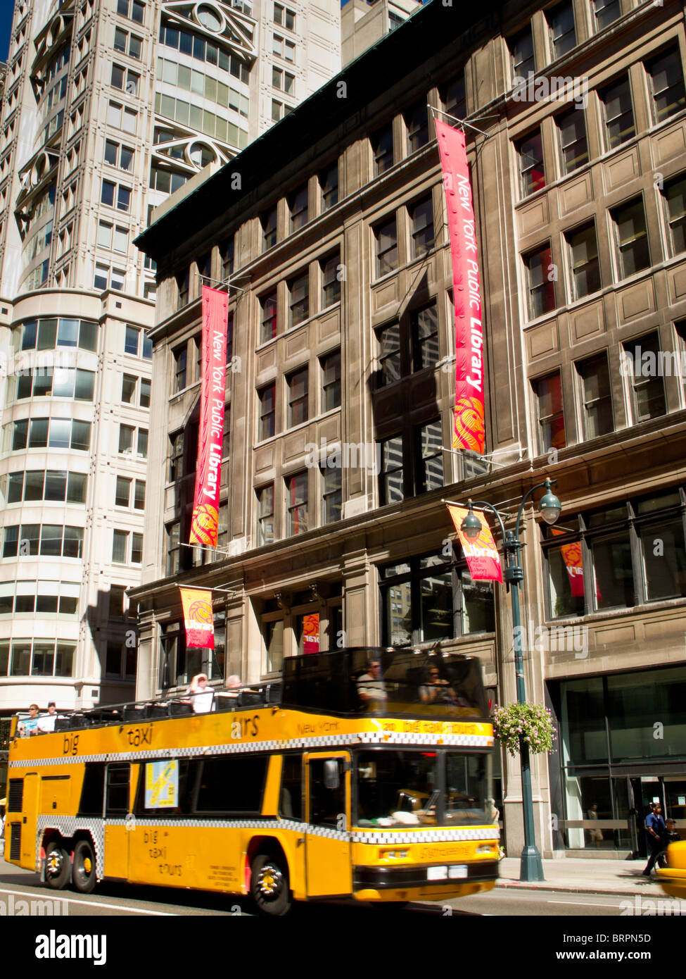 Mid-Manhattan Library, 455 Fifth Avenue (au 40e Rue), NYC Banque D'Images