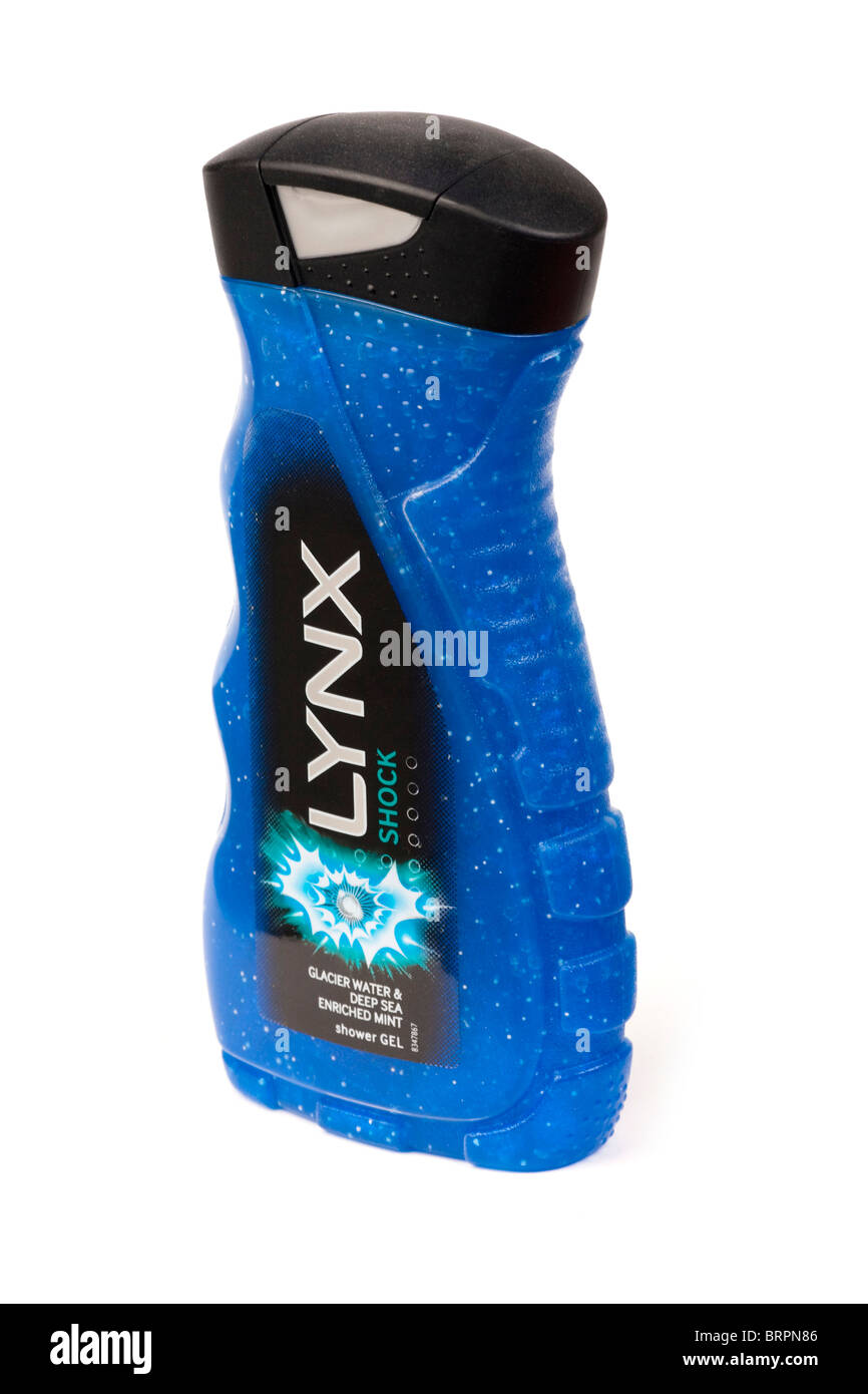 Gel de douche Lynx Banque D'Images