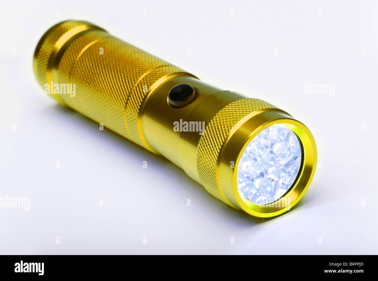 / Torche Lampe de poche avec LED blanches Banque D'Images