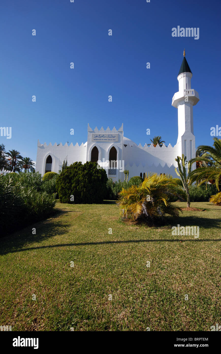 King Abdul Aziz Al Saud Mosquée, Marbella, Costa del Sol, la province de Malaga, Andalousie, Espagne, Europe de l'Ouest. Banque D'Images