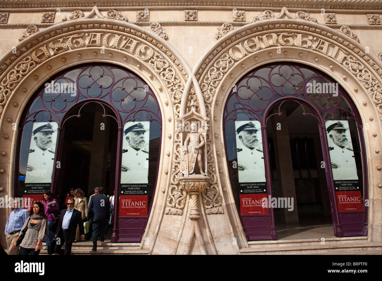 Estación de Lisboa Portugal Portugal Lisbonne Rossio Gare du Rossio Banque D'Images