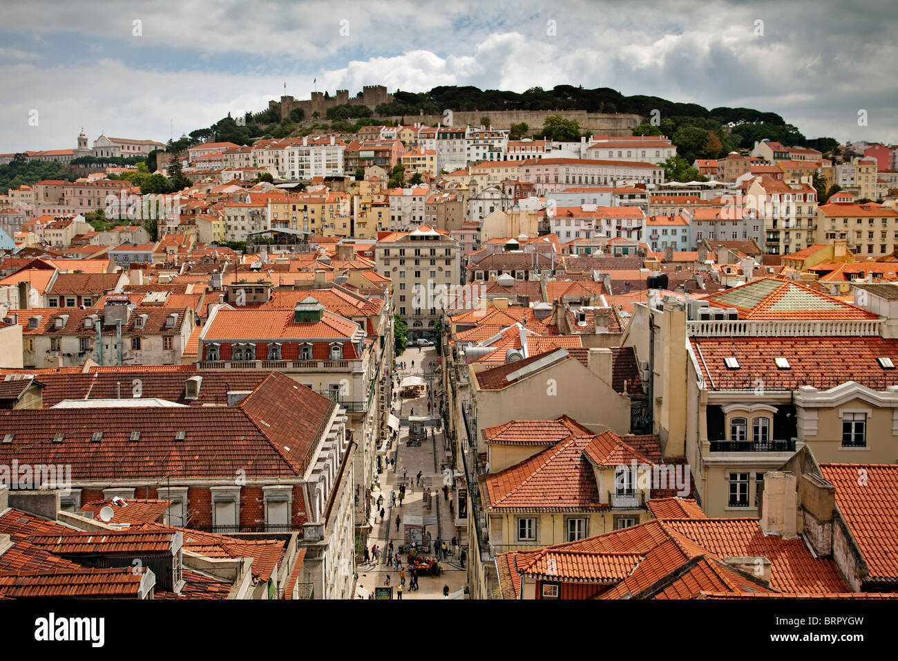 Vista De La Ville De Lisboa Portugal Vue De La Ville De Lisbonne Portugal Photo Stock Alamy