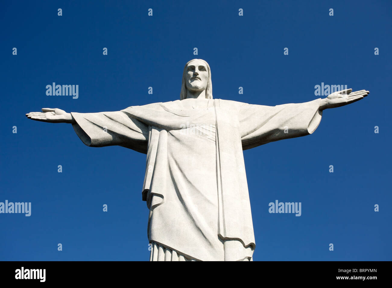 Rio de Janeiro : la montagne du Corcovado le Christ Rédempteur : Banque D'Images