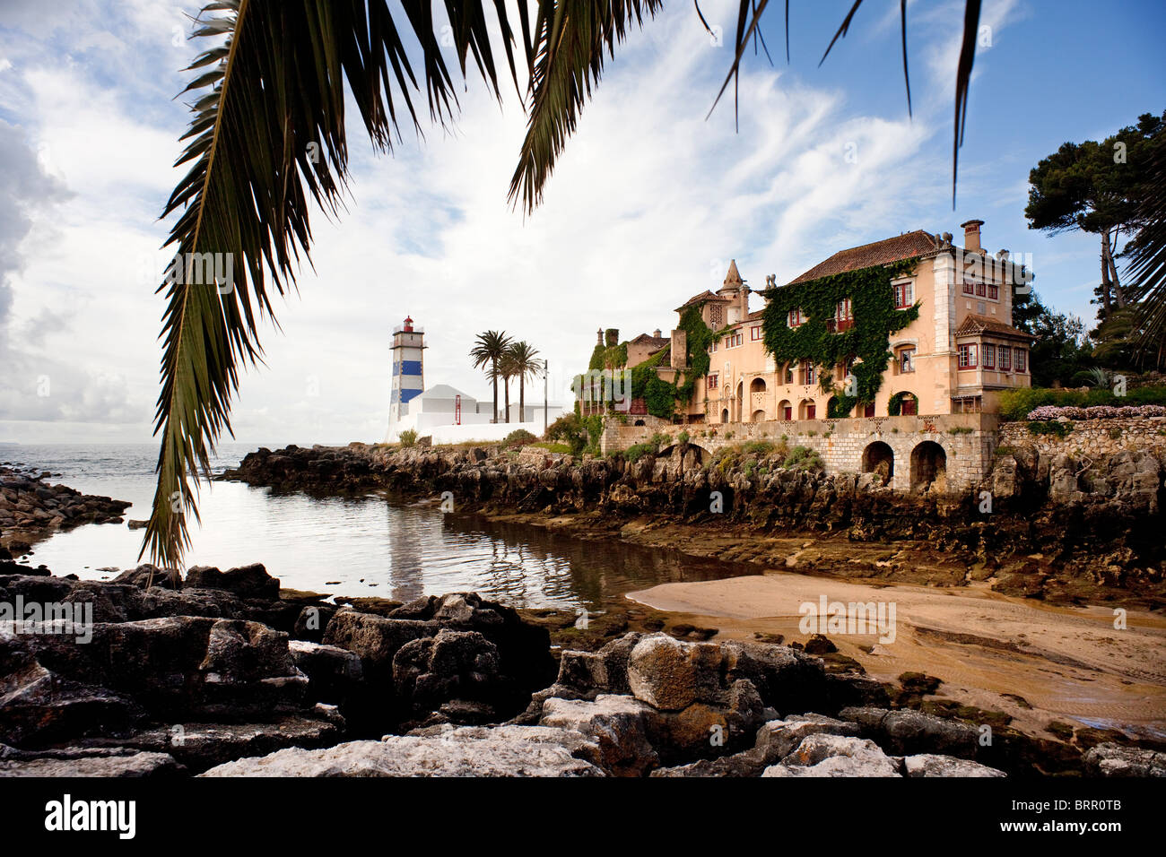 Faro de Cascais Portugal Portugal Cascais Lighthouse Banque D'Images