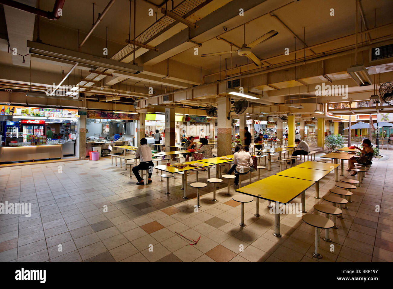 People's Park Food Centre (Centre de colporteurs), Singapour Banque D'Images