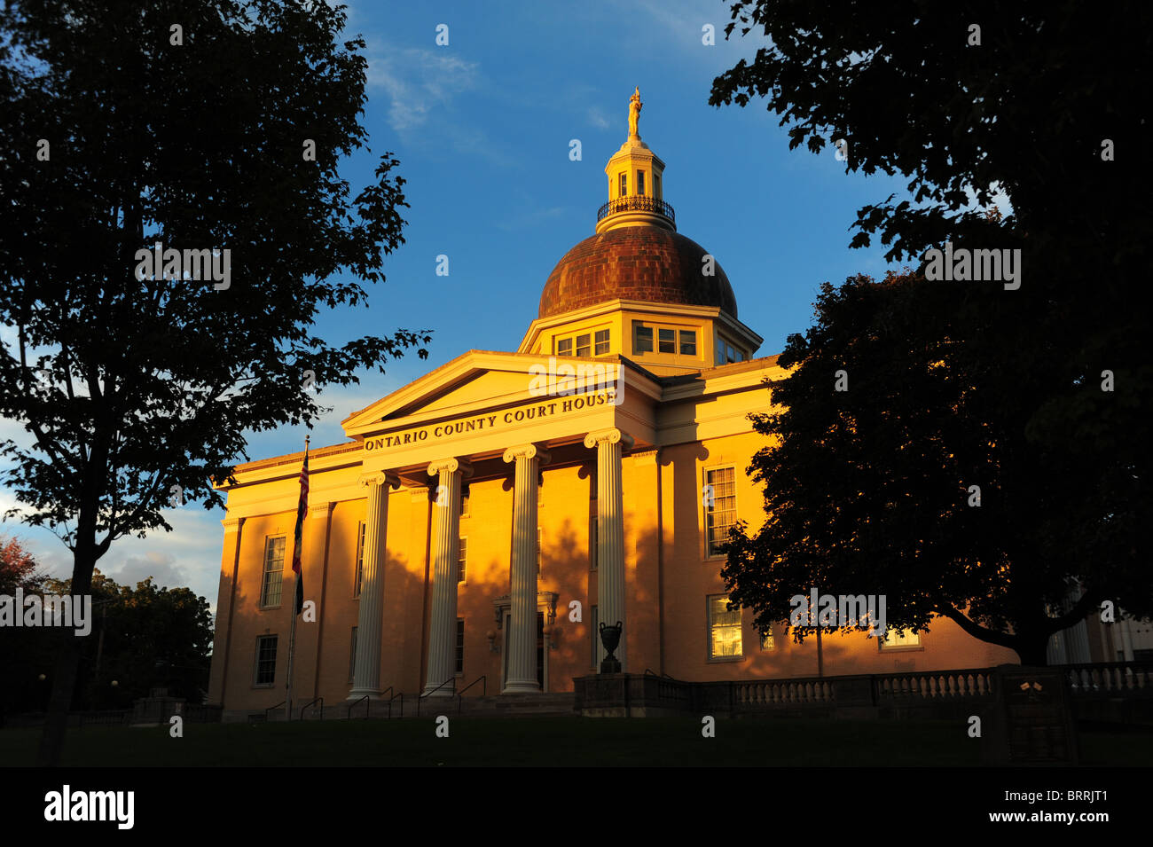 USA New York Canandaigua NY Canandaigua Lake County Courthouse Ontario Finger Lakes Banque D'Images