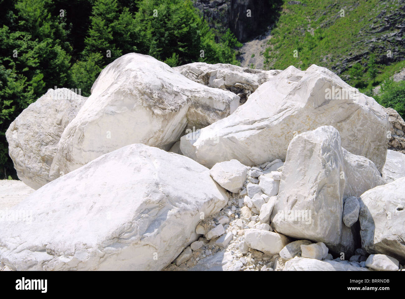 Carrara Marmor Steinbruch - Fosse en pierres de marbre de Carrare 08 Banque D'Images