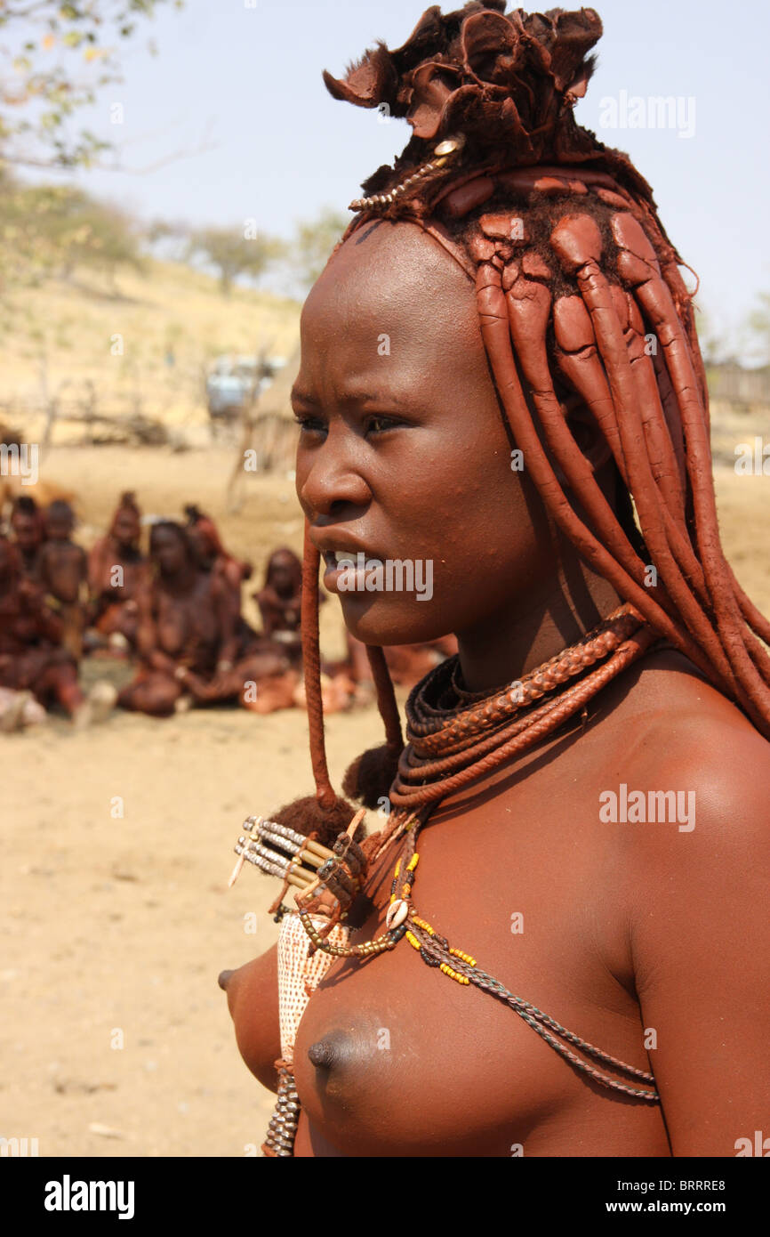 Les gens dans les Himba Opuwo Région de Namibie Banque D'Images