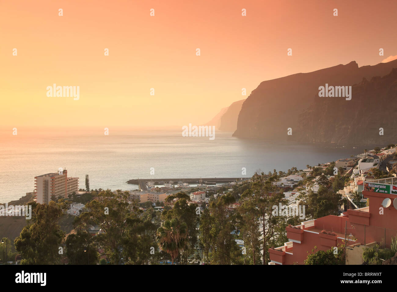 Iles Canaries, Tenerife, Costa Adeje, Acantilado de los Gigantes (falaises des Géants) Banque D'Images