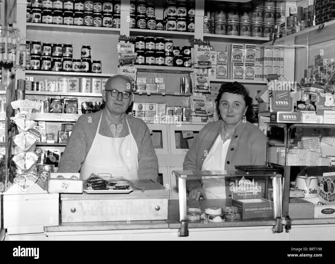 Maman-et-Pop store, 1957 Banque D'Images