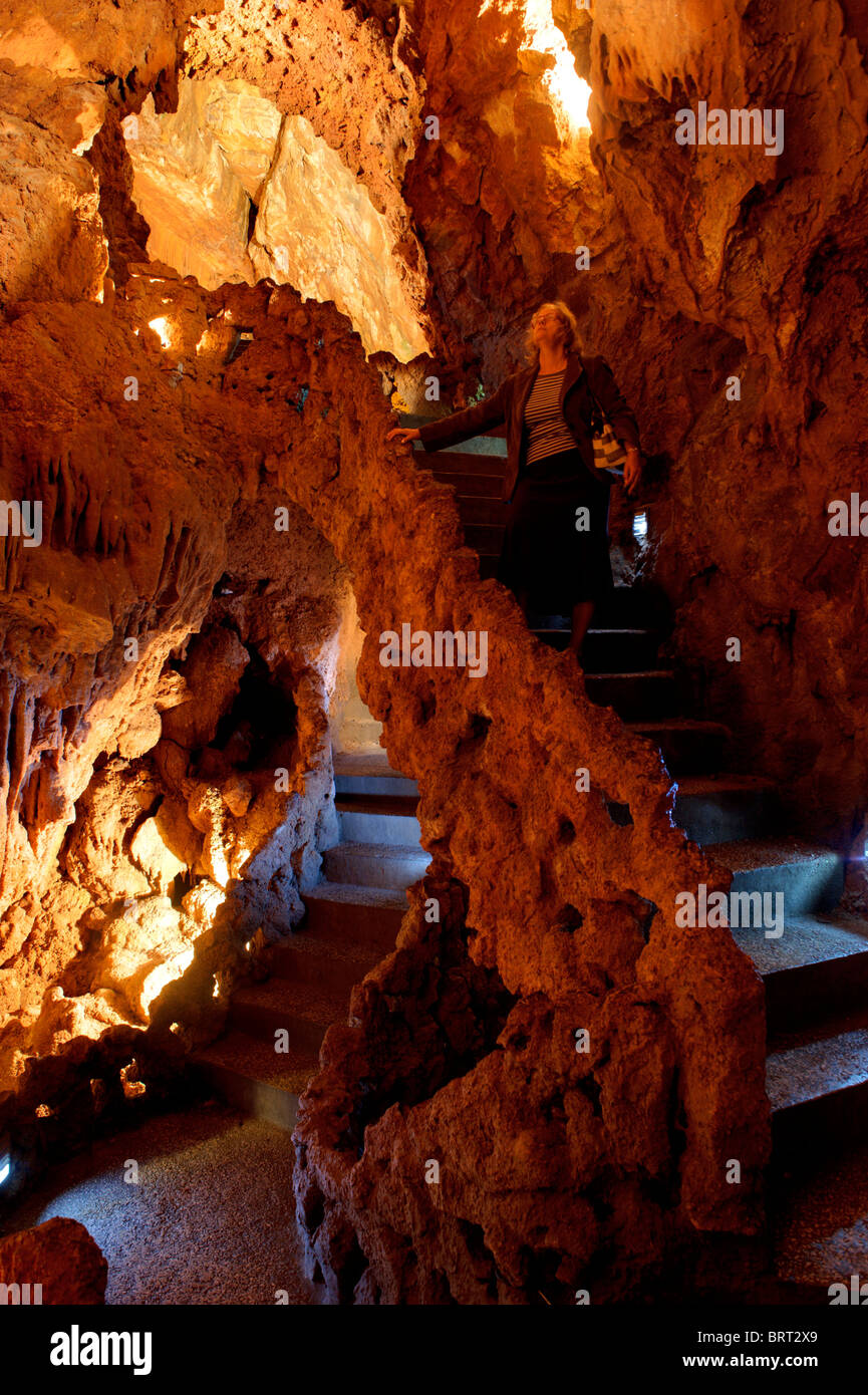 Grottes de Mira de Aire, Portugal Banque D'Images