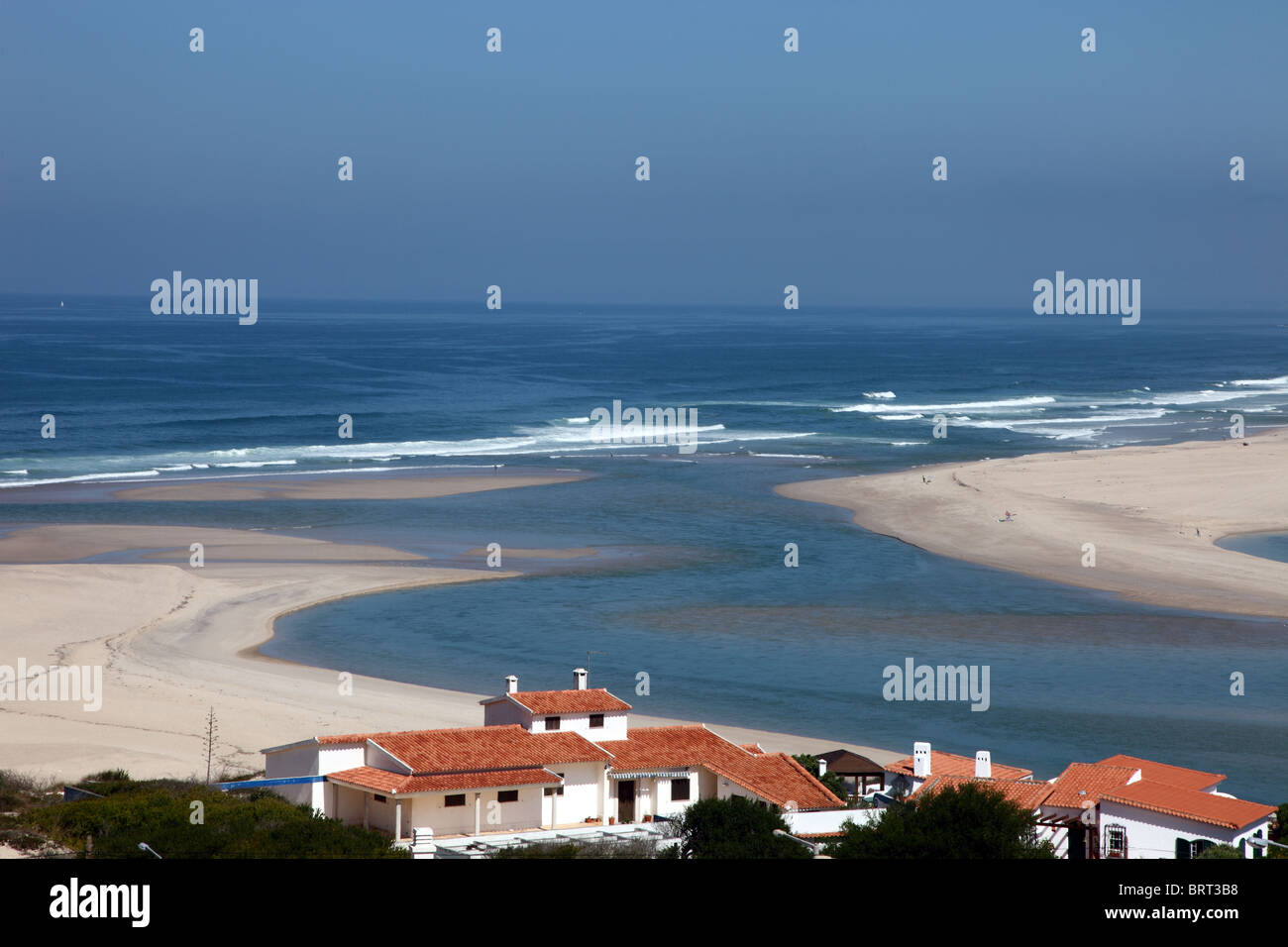 Lagoon, Foz do Arelho, Leiria, Portugal Banque D'Images