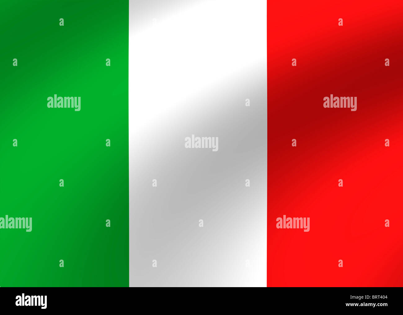 drapeau de l’Italie Banque D'Images