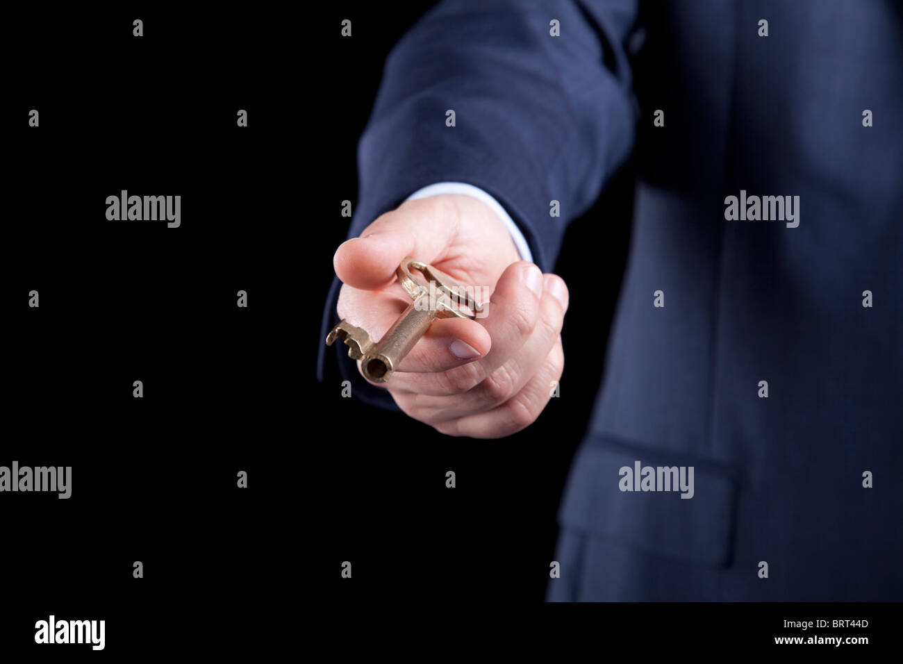 Part vous offrant la clé Banque D'Images